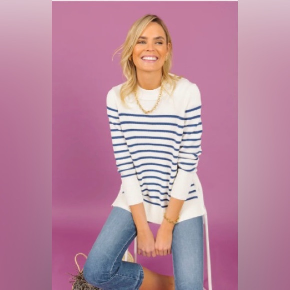 Tuckernuck Sweaters - Blue Stripe Bar Harbor Sweater
